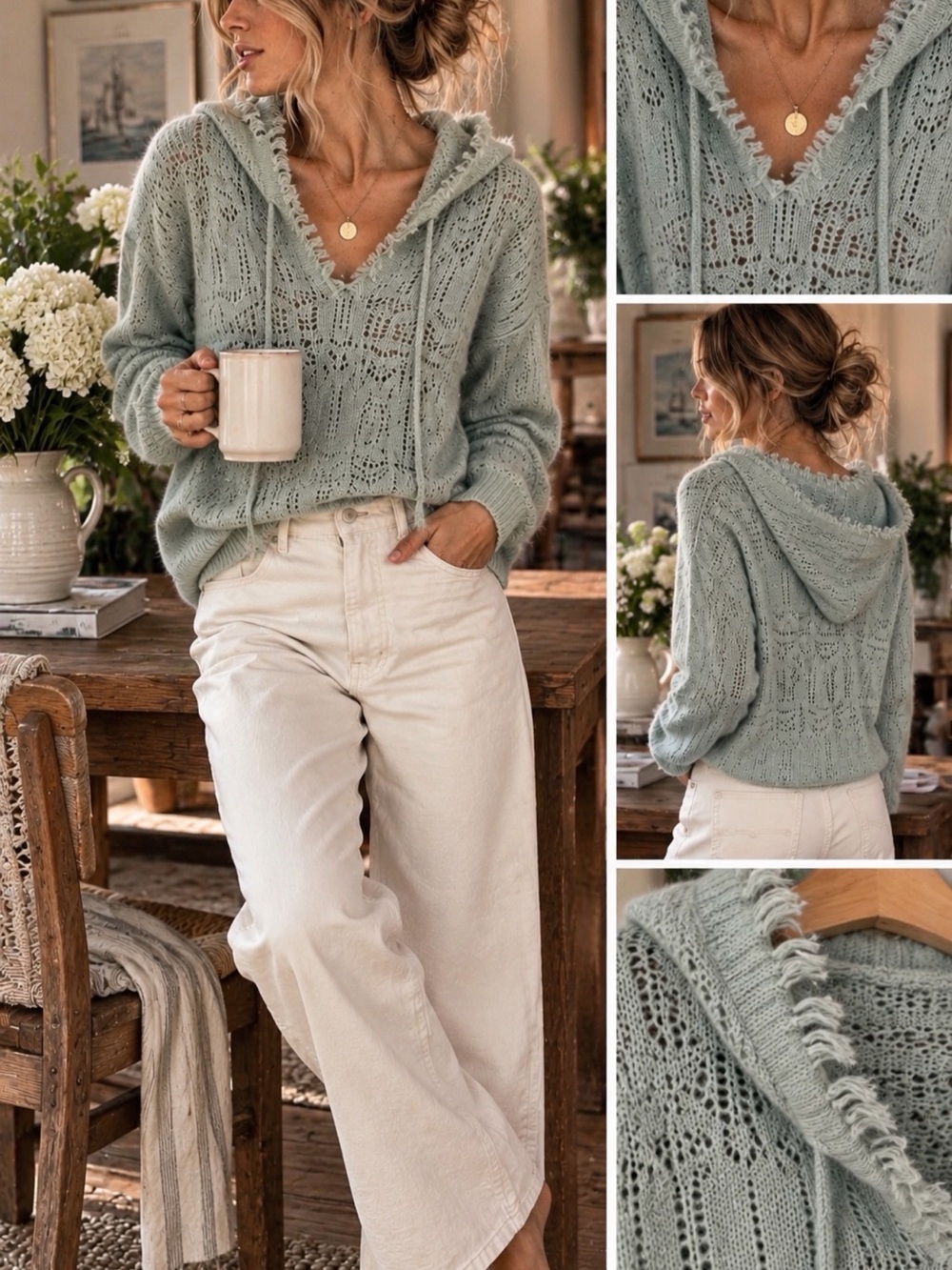 Stitch & Needle | Cashmere V-Neck Sweater